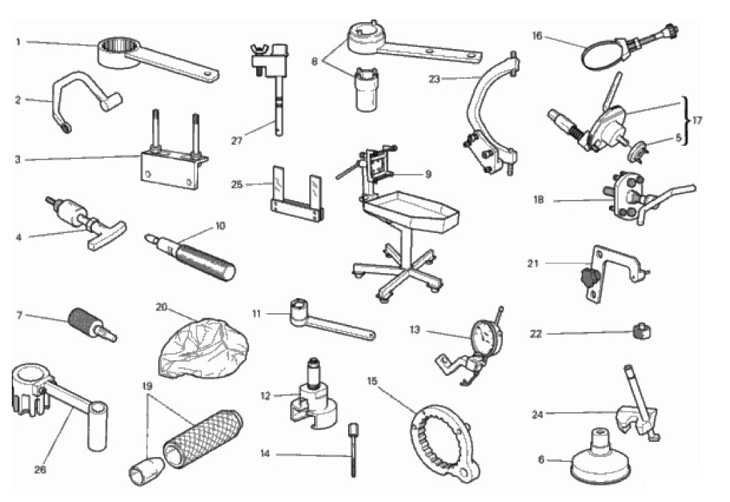 WORKSHOP SERVICE TOOLS, ENGINE 