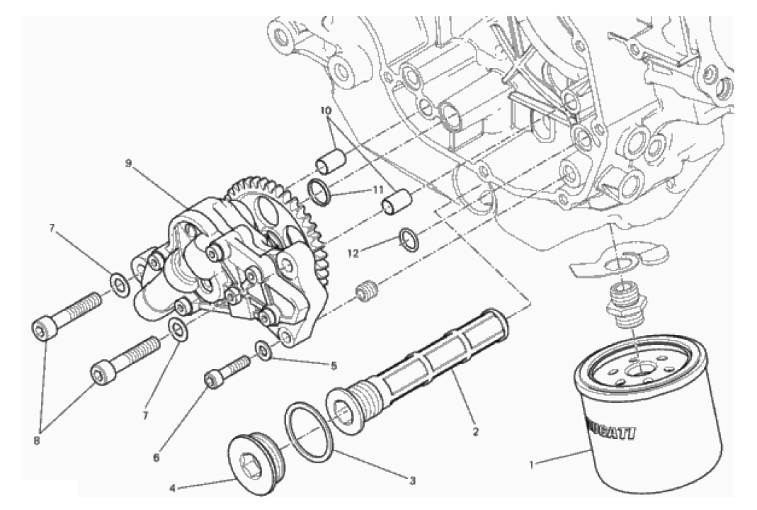 FILTERS AND OIL PUMP 