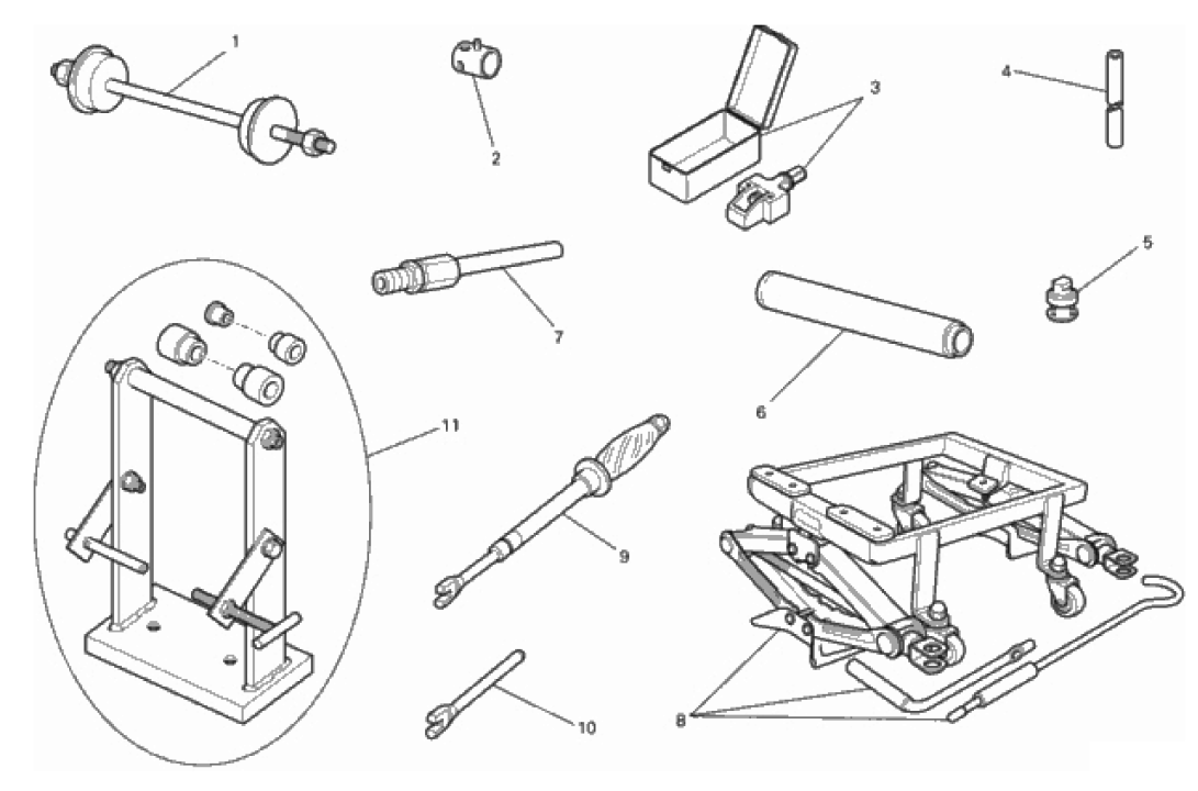 WORKSHOP SERVICE TOOLS, FRAME