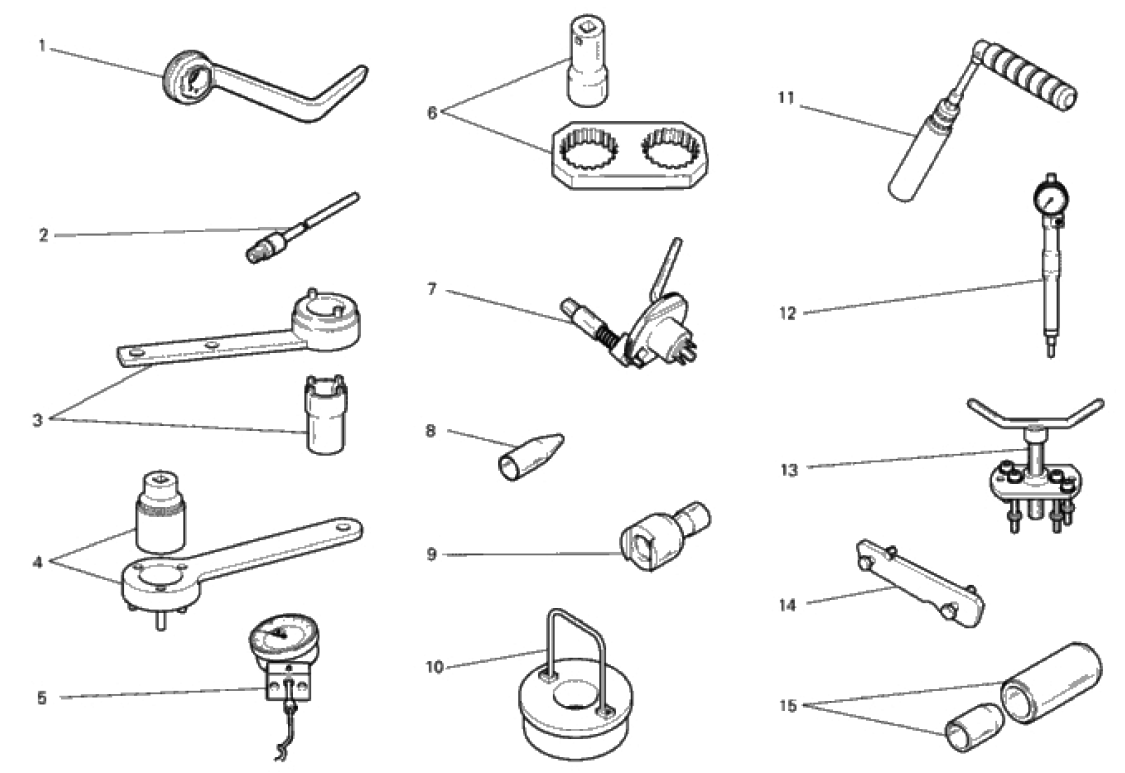 WORKSHOP SERVICE TOOLS, ENGINE II 