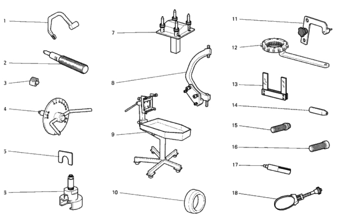 WORKSHOP SERVICE TOOLS, ENGINE I 