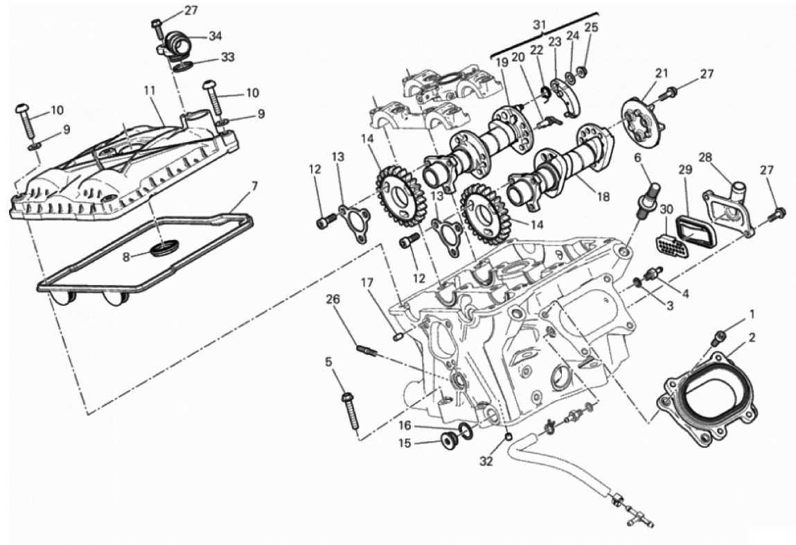 VERTICAL CYLINDER HEAD - TIMING 