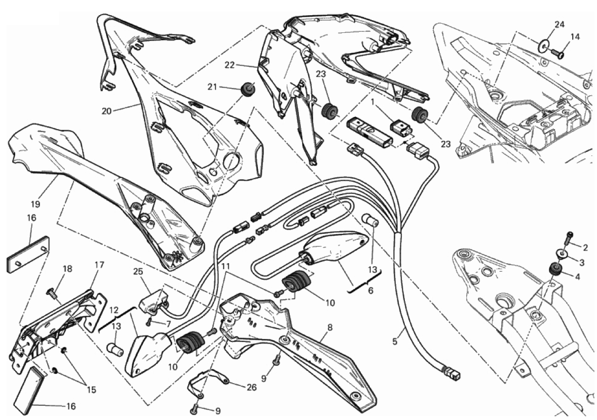 NUMBER PLATE HOLDER - TAIL LIGHT 