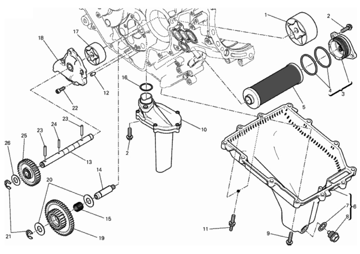 FILTERS AND OIL PUMP