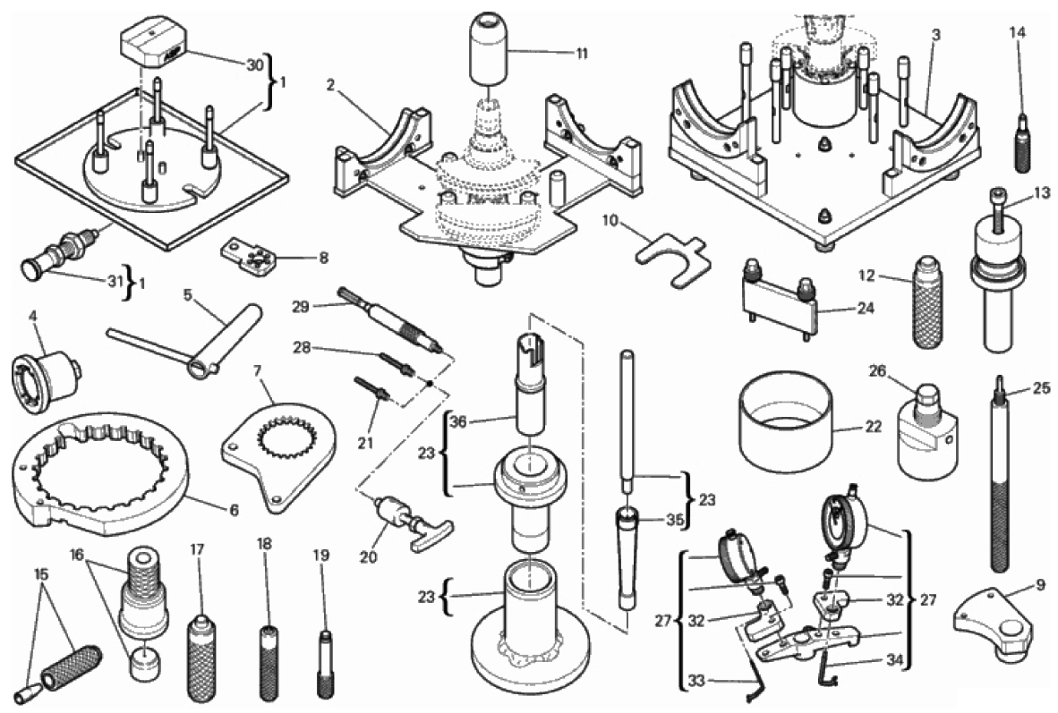 WORKSHOP SERVICE TOOLS, ENGINE I 