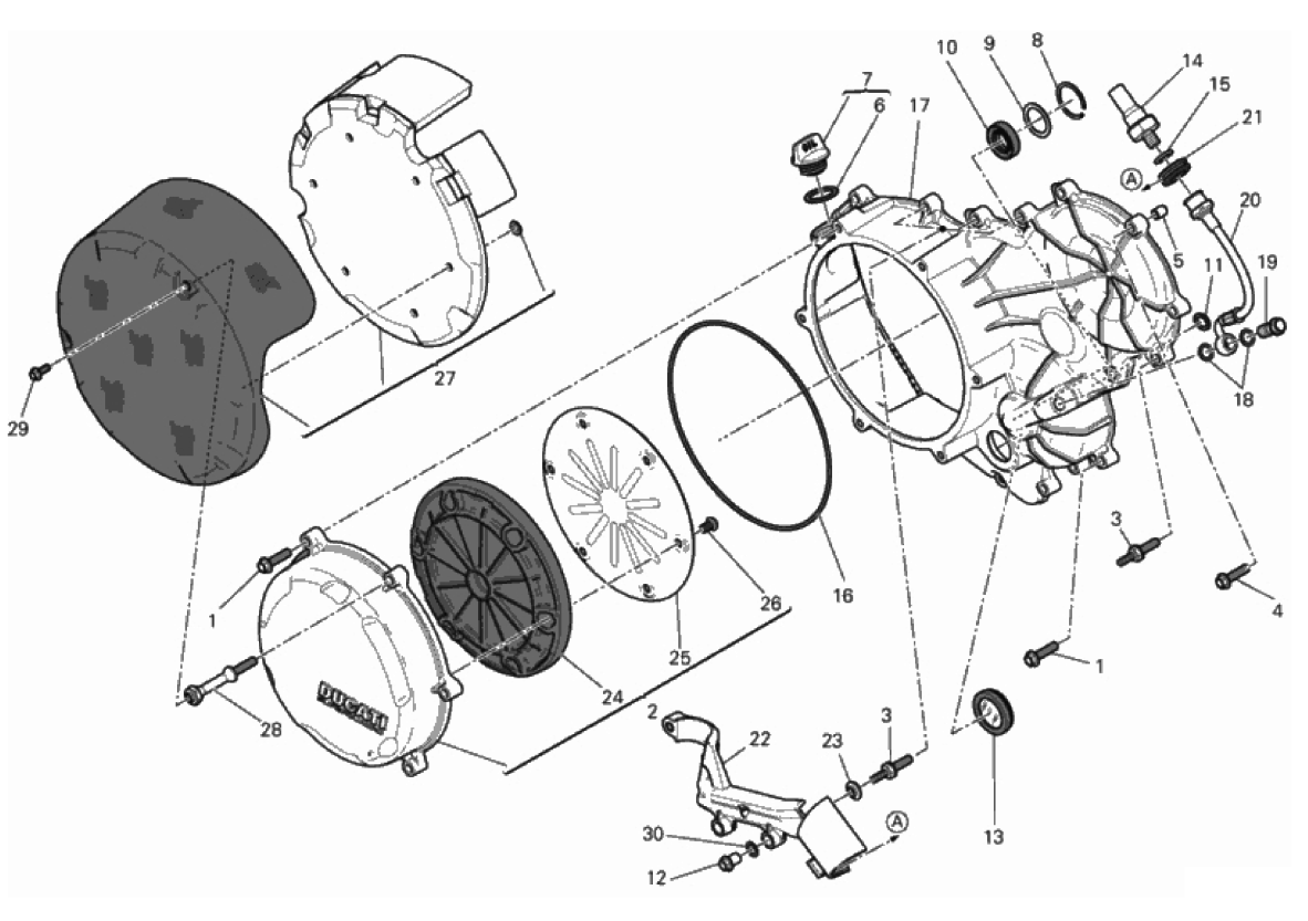 CLUTCH-SIDE CRANKCASE COVER (JAP)