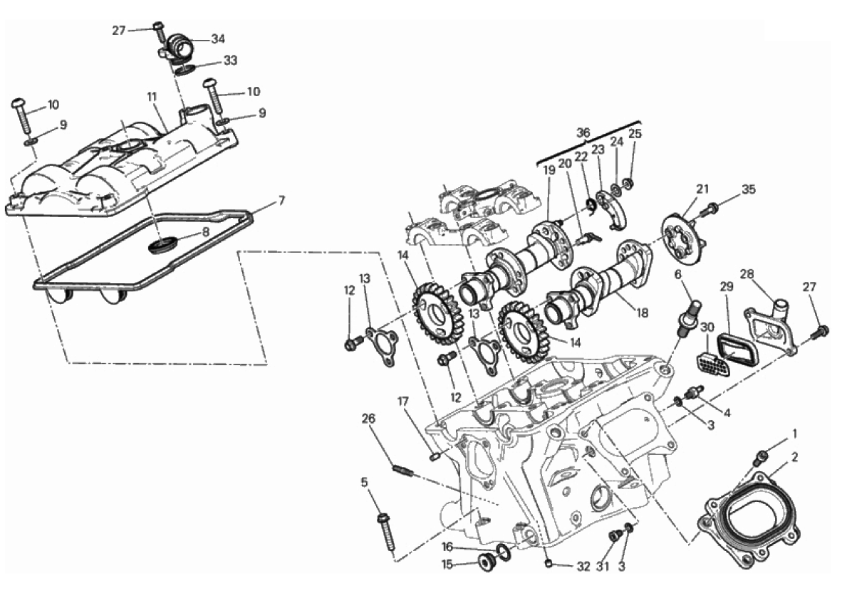 VERTICAL CYLINDER HEAD - TIMING 
