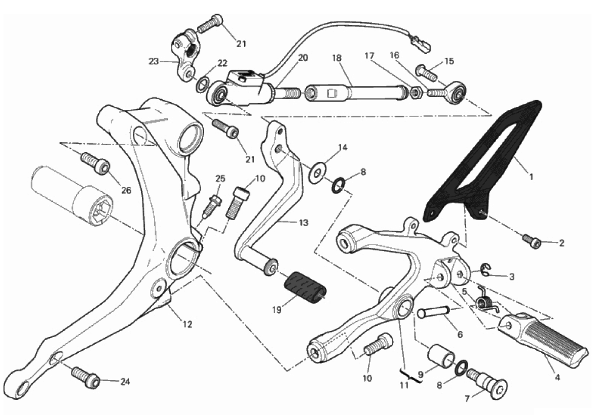 FOOTRESTS, LEFT 