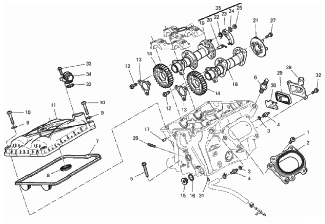 VERTICAL CYLINDER HEAD - TIMING 