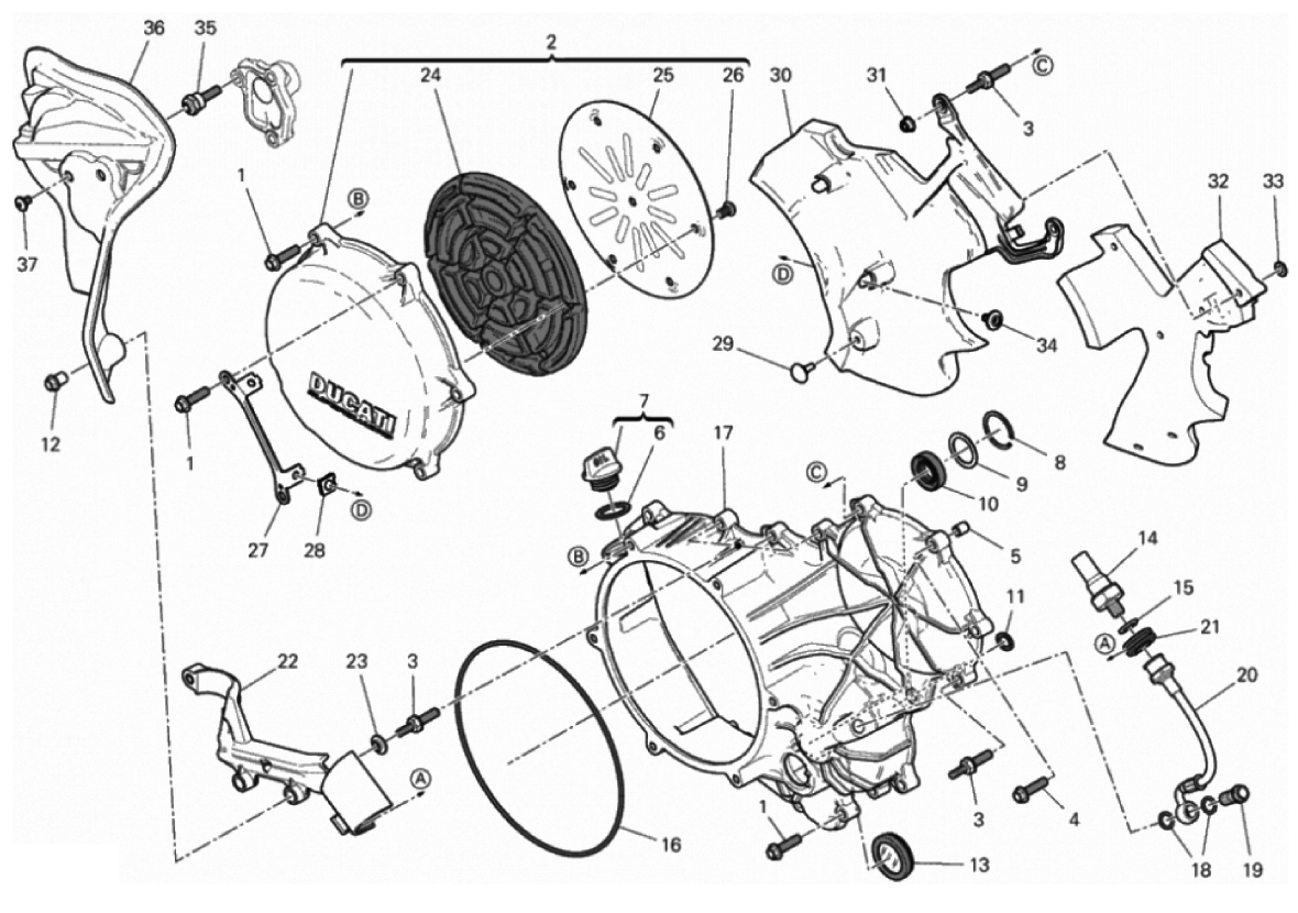 CLUTCH - SIDE CRANKCASE COVER