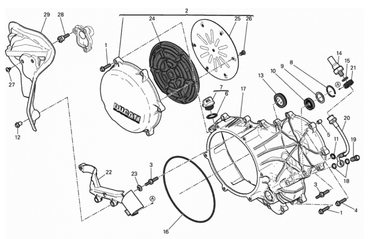 CLUTCH - SIDE CRANKCASE COVER 