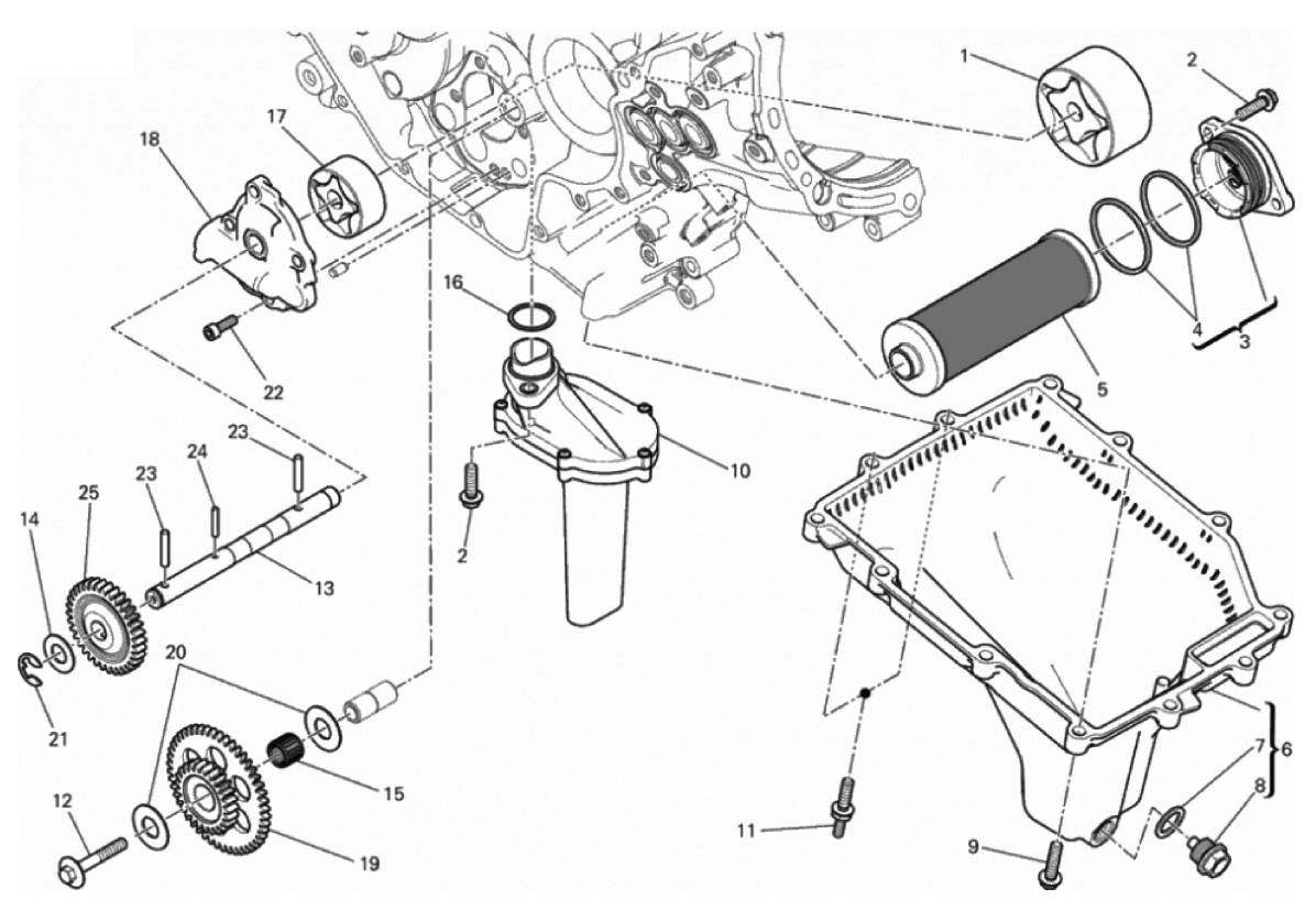 FILTERS AND OIL PUMP 