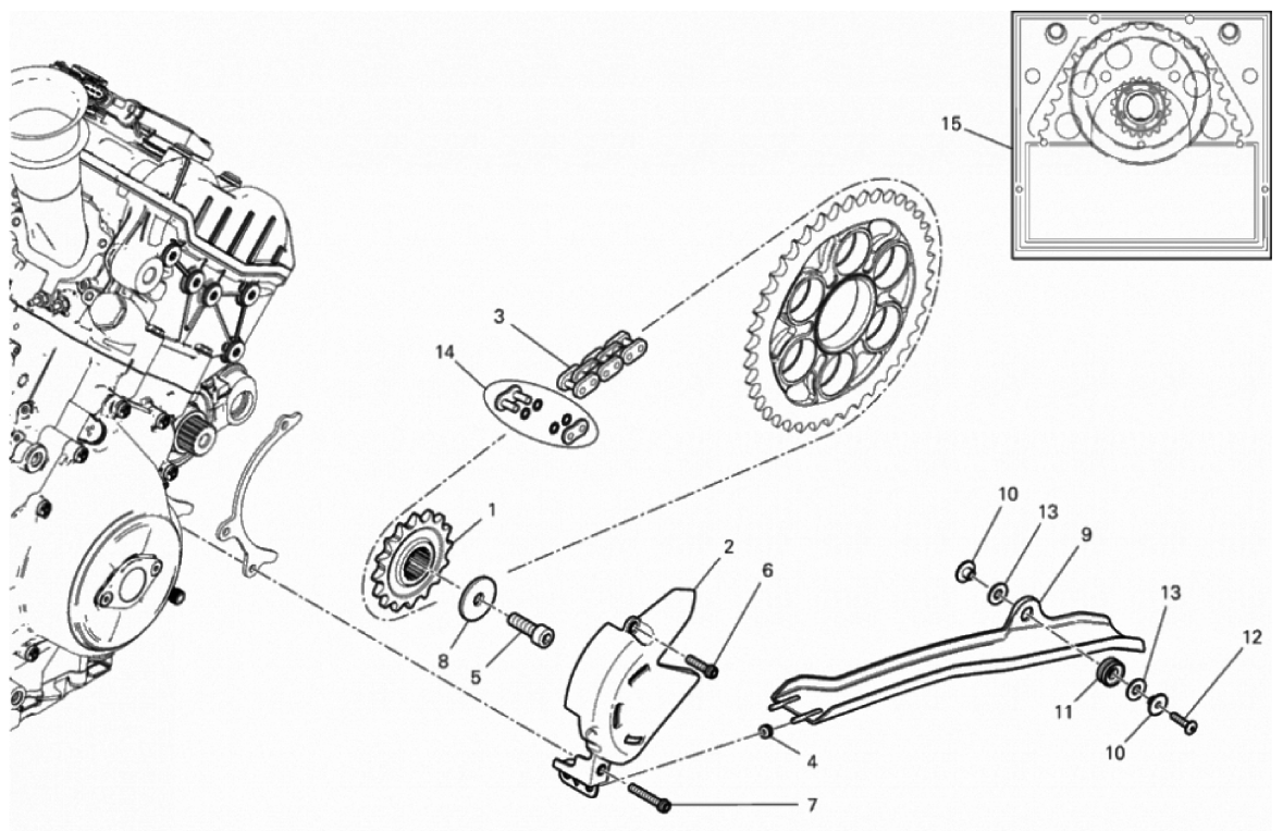 FRONT SPROCKET - CHAIN 