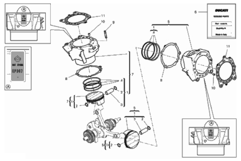 CYLINDERS - PISTONS (ASSO WERKE)