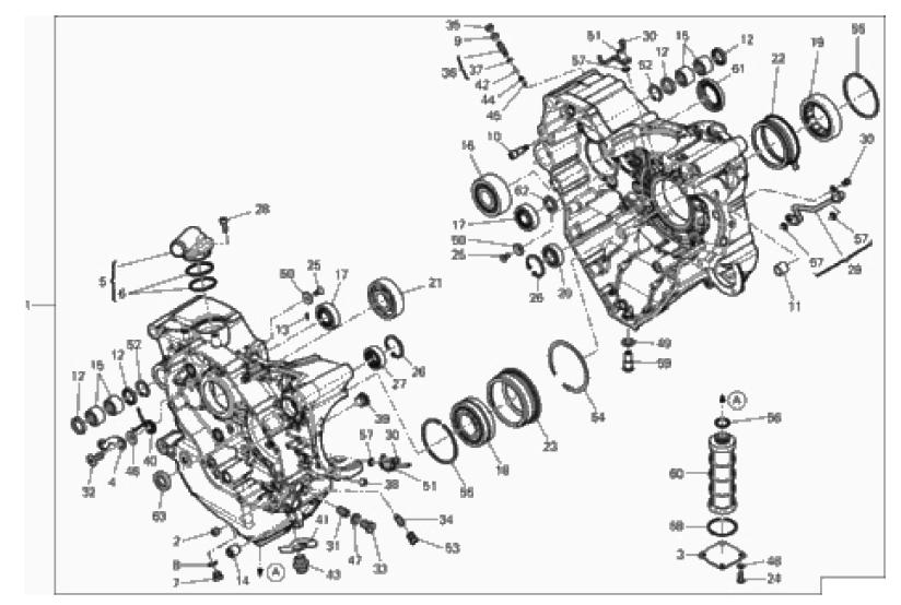 HALF-CRANKCASES PAIR 