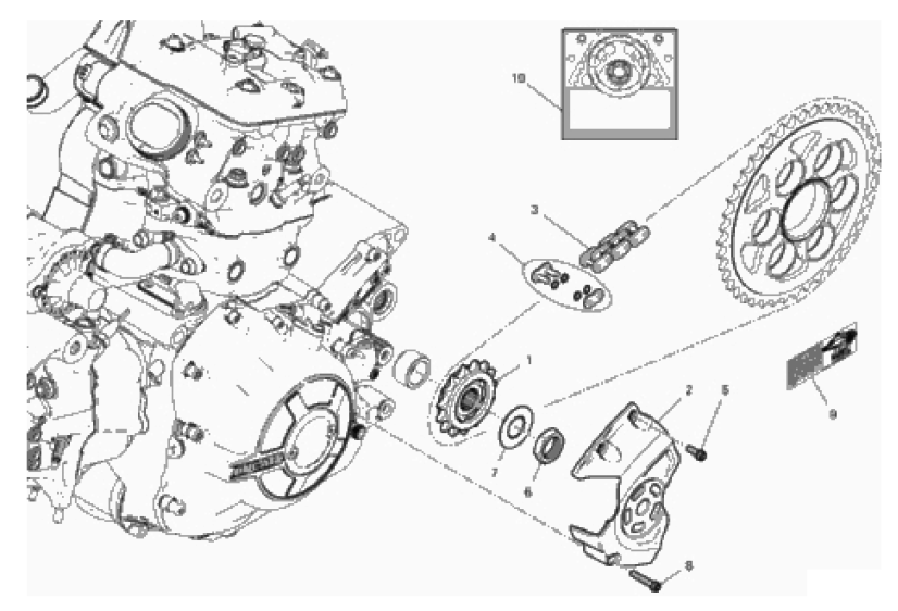 FRONT SPROCKET - CHAIN 