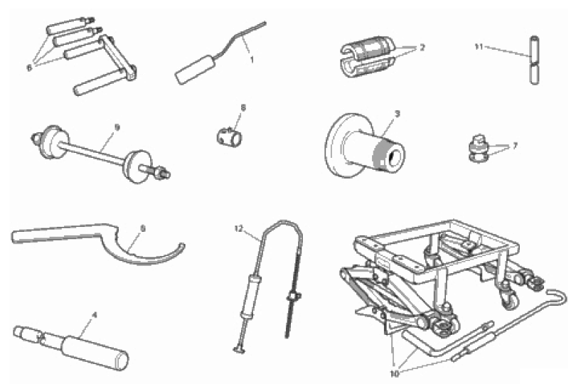 WORKSHOP SERVICE TOOLS (FRAME)