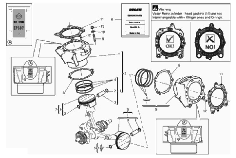 CYLINDERS - PISTONS (ASSO WERKE)