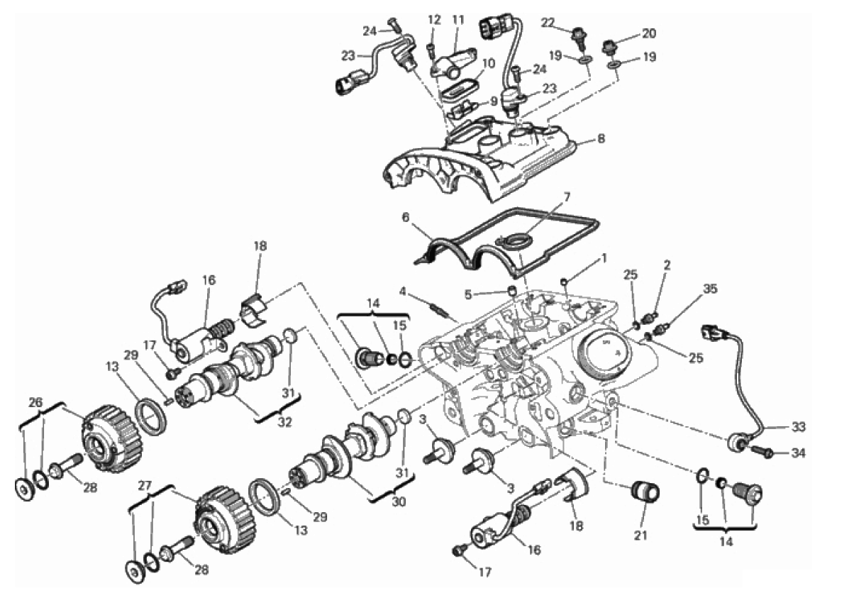 VERTICAL CYLINDER HEAD - TIMING 