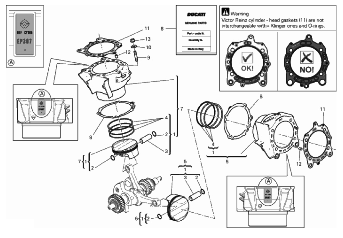 CYLINDERS - PISTONS (ASSO WERKE) 