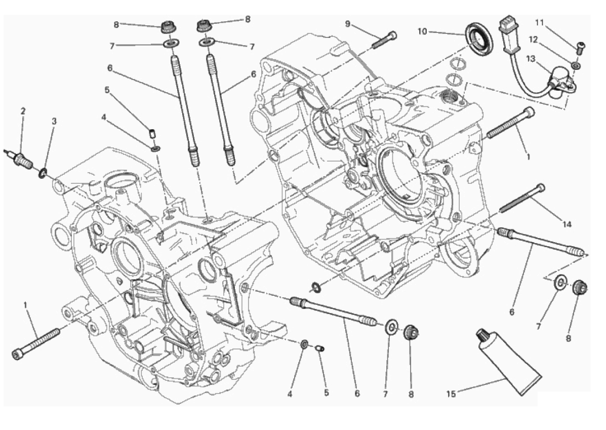 HALF-CRANKCASES PAIR 