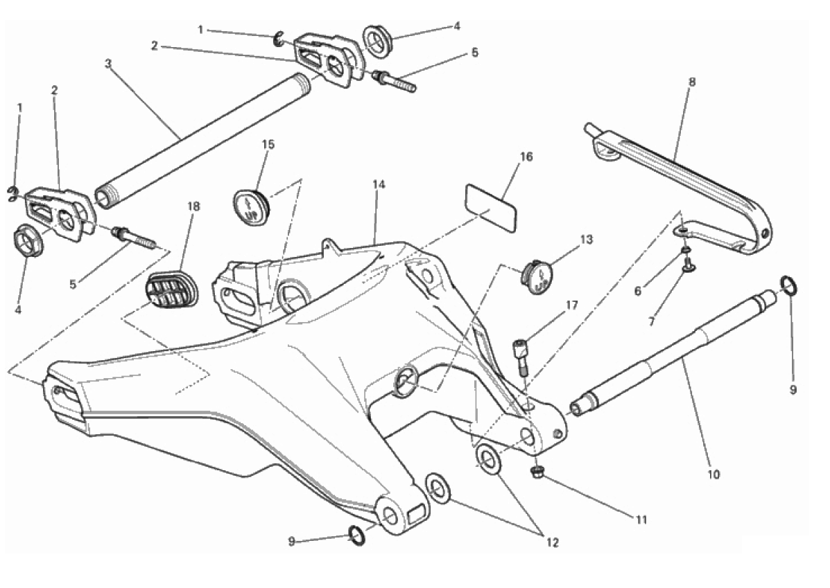 REAR SWINGING ARM 