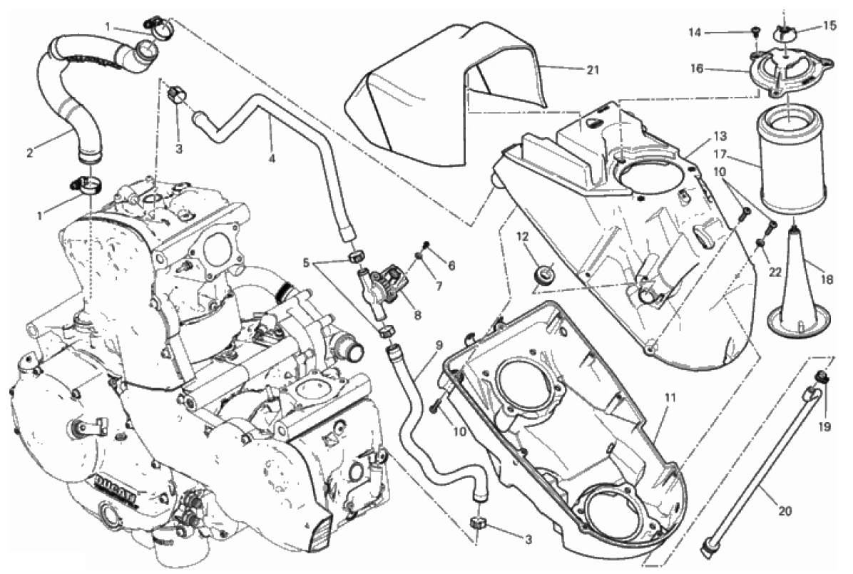 AIR INTAKE - OIL BREATHER 