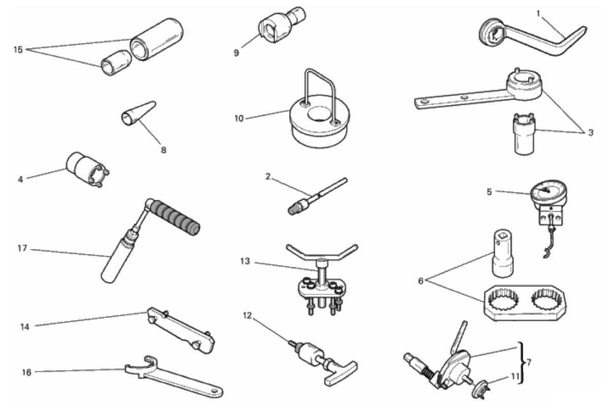 WORKSHOP SERVICE TOOLS, ENGINE 
