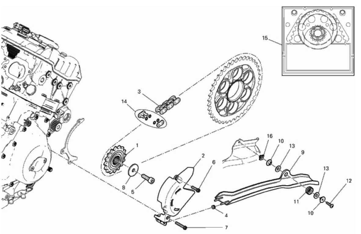 FRONT SPROCKET - CHAIN 