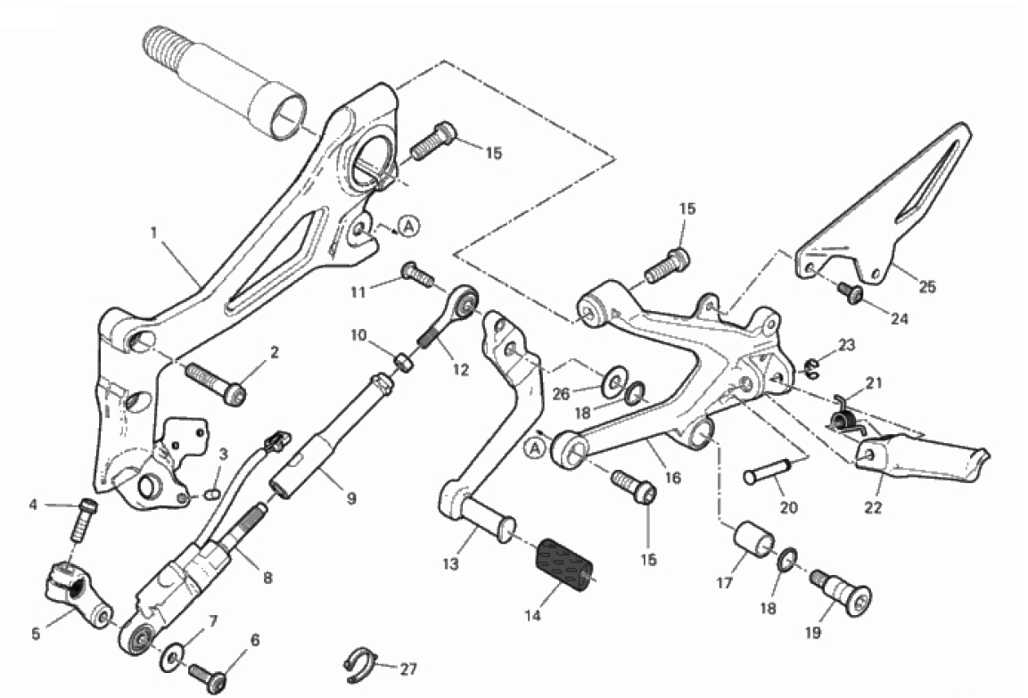 FOOTRESTS, LEFT 