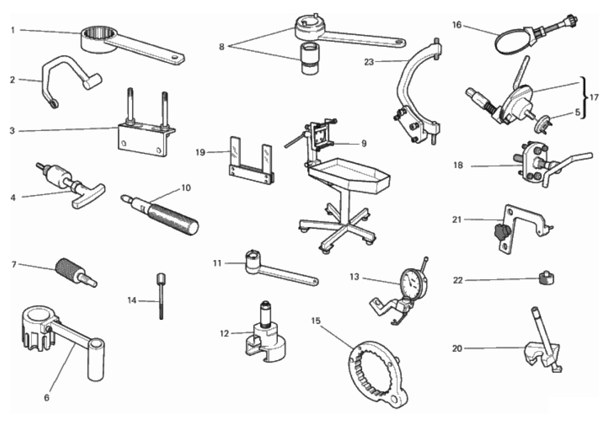 WORKSHOP SERVICE TOOLS, ENGINE 