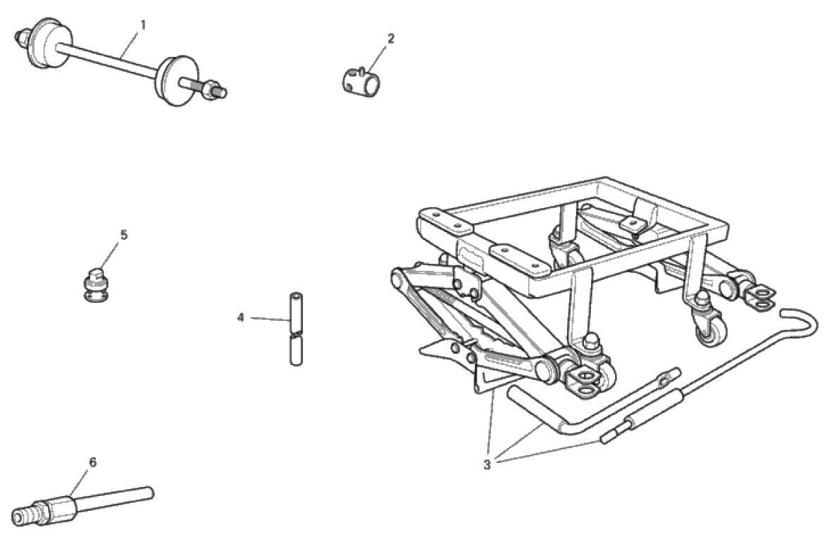 WORKSHOP SERVICE TOOLS, FRAME 