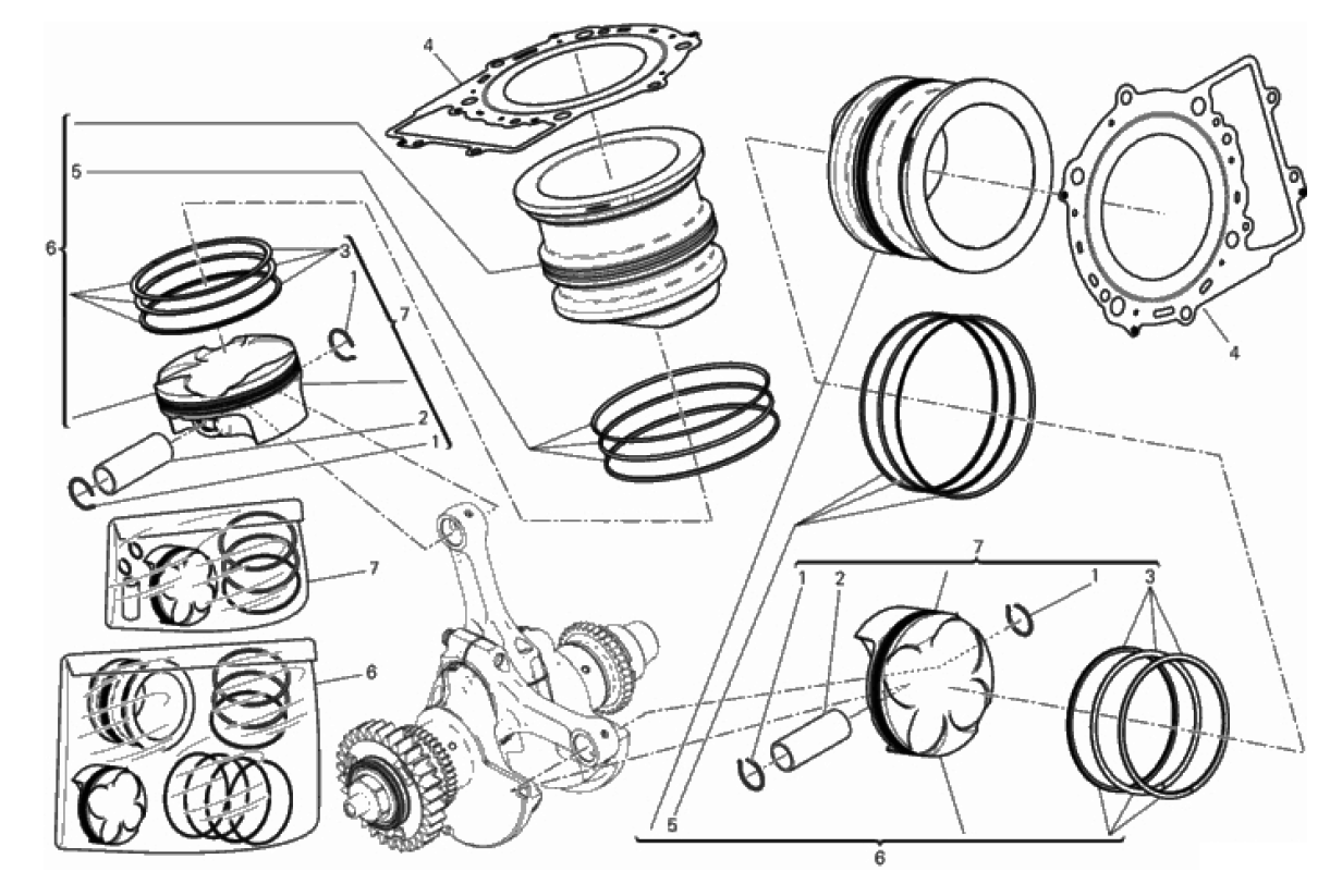 CYLINDERS - PISTONS 