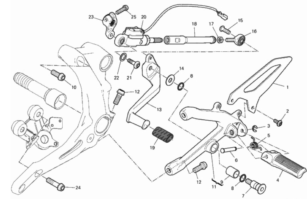 FOOTRESTS, LEFT 