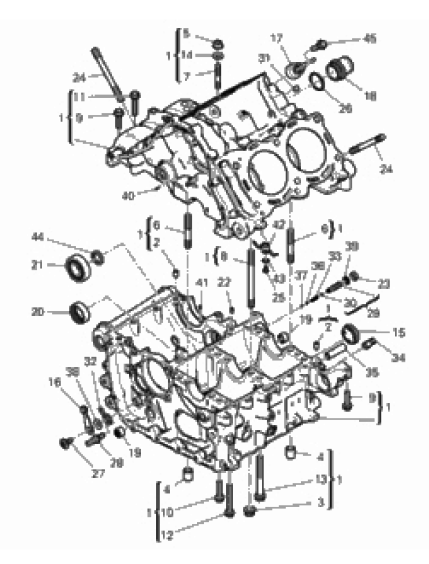 HALF-CRANKCASES PAIR 