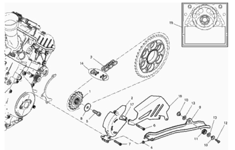 FRONT SPROCKET - CHAIN 