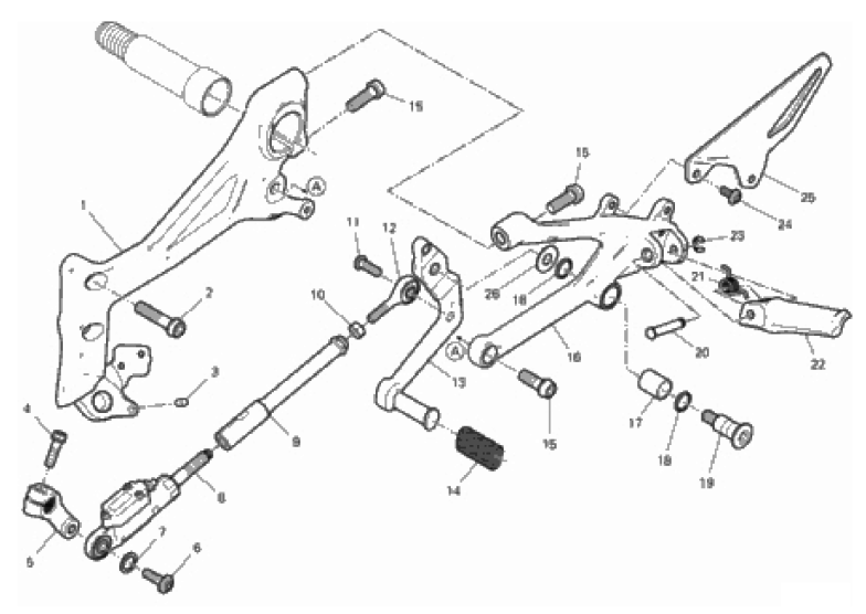 FOOTRESTS, LEFT 