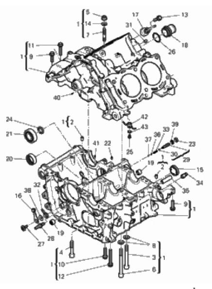HALF-CRANKCASES PAIR 