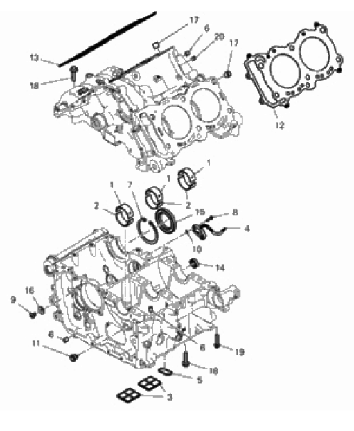 HALF-CRANKCASES PAIR 