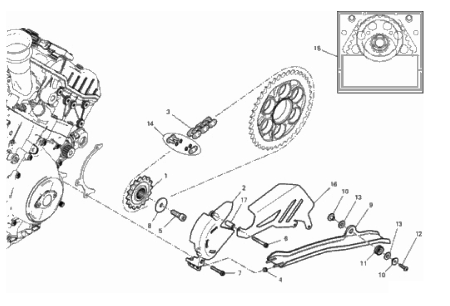 FRONT SPROCKET - CHAIN 