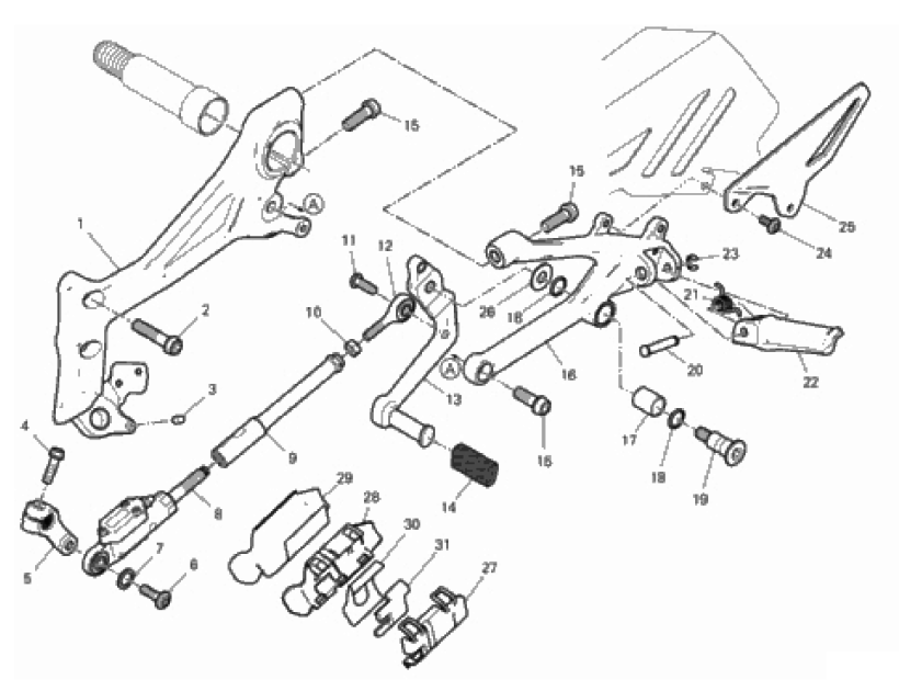 FOOTRESTS, LEFT 