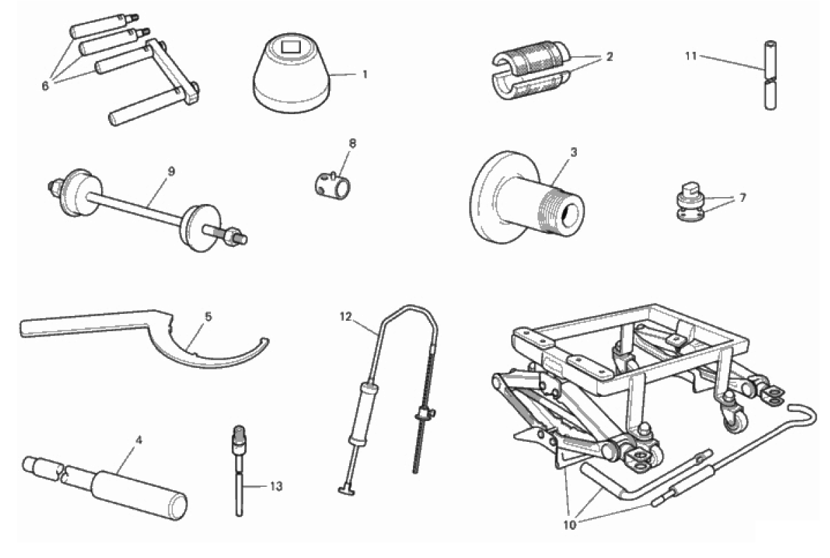 WORKSHOP SERVICE TOOLS (FRAME) 