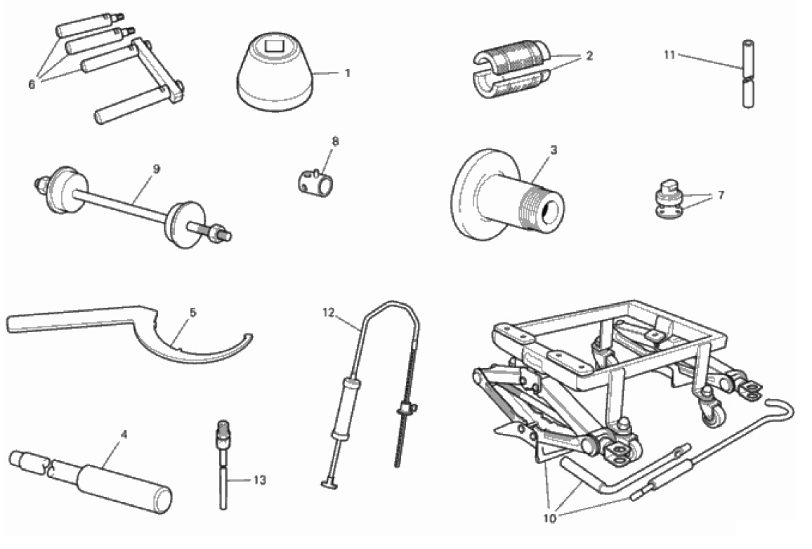 WORKSHOP SERVICE TOOLS (FRAME) 