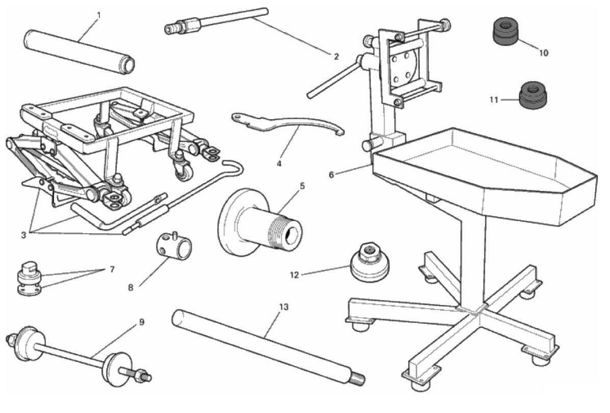 WORKSHOP SERVICE TOOLS (FRAME) 