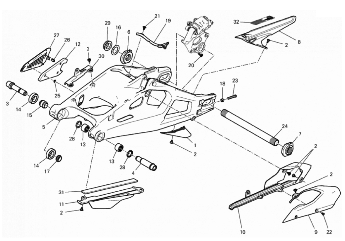 REAR SWINGING ARM 