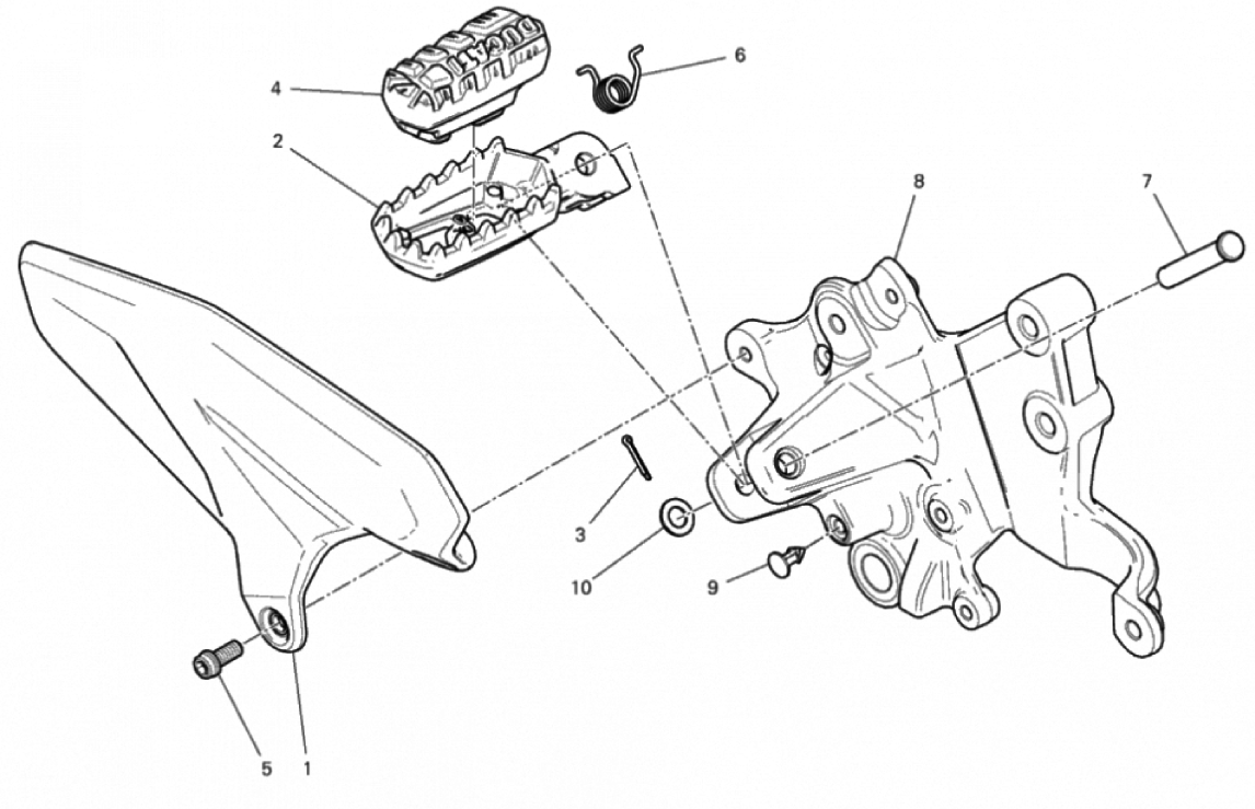 FOOTRESTS, RIGHT 