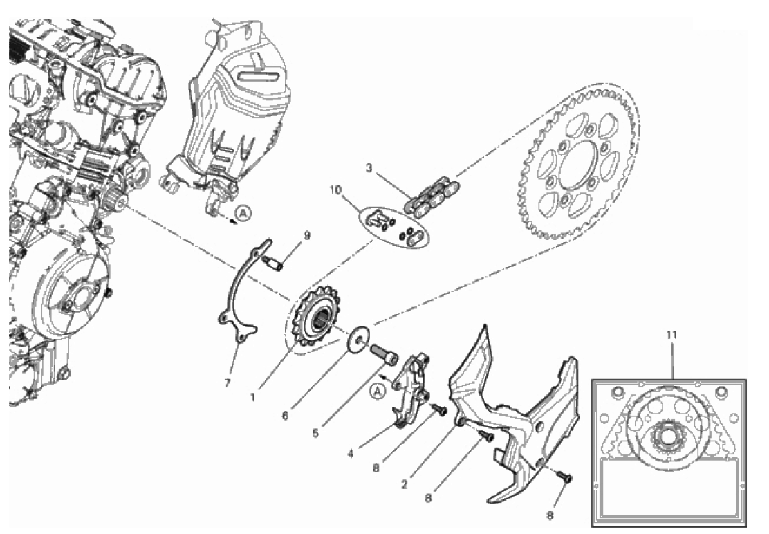 FRONT SPROCKET - CHAIN 