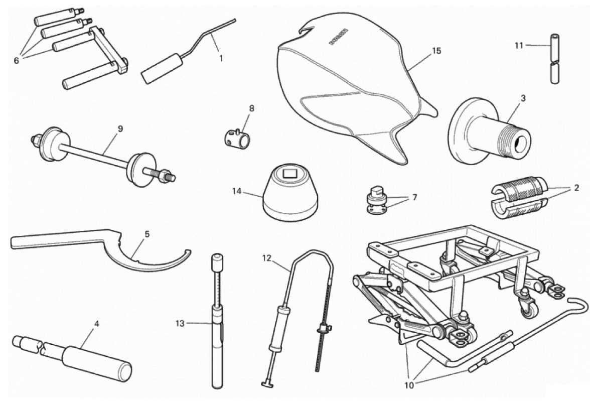 WORKSHOP SERVICE TOOLS, FRAME 