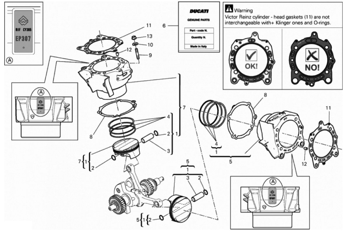 CYLINDERS - PISTONS (ASSO WERKE) 