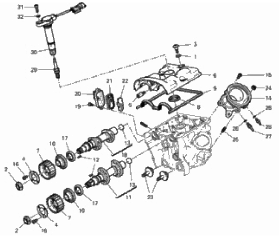 VERTICAL CYLINDER HEAD - TIMING 